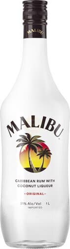 Malibu Caribbean Rum with Coconut Flavored Liqueur