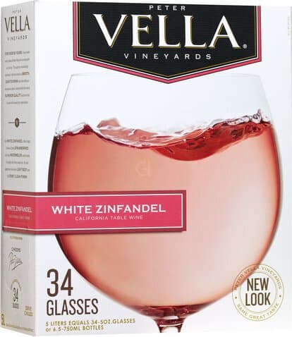 Peter Vella White Zinfandel Box Wine